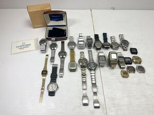 ◎1円〜CASIO 腕時計まとめて 動作未確認 ジャンク CA-901 04-506 GS-3 31QR-17 WEF-506WC GS-19 R-15 他 カシオ デジタル アナログ時計◎