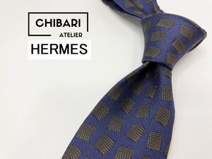 【超美品】HERMESPARIS　エルメスパリス　ドット柄 ネクタイ 3本以上 送料無料 メンズ ネイビー　0101031