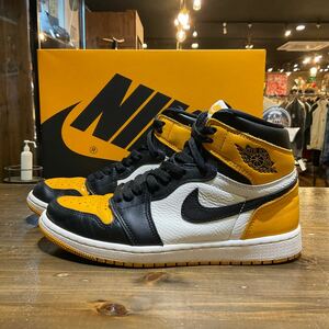 AIR JORDAN 1 RETRO HIGH OG TAXI エアジョーダン 1 レトロ ハイ タクシー 555088-711 size 26cm 中古品 黒タグ