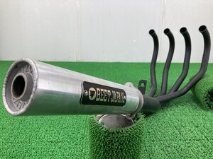 BEET製CBX400F マフラー 社外 中古 バイク 部品 NC07 CBX550F PC07 木山スペシャル？コケキズ無し