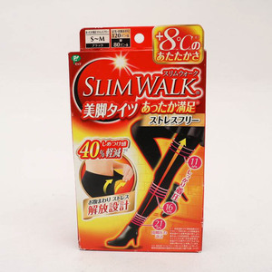 ピップ 美脚タイツ スリムウォーク SLIMWALK 着圧 ストレスフリー 極暖パイル地 未使用 レディース S~Mサイズ PIP