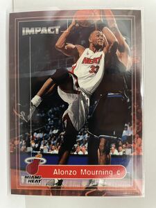 NBAカード　アロンゾ・モーニング　ALONZO MOURNING FLEER SKYBOX IMPACT’99-‘00【ヒート時代】