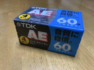 【新品】TDK　オーディオ　カセット　テープ　4巻入り