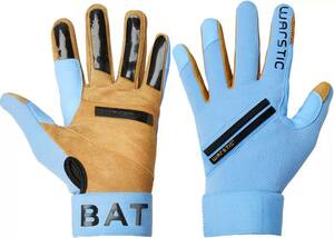 ★USサイズ L（日本XLサイズ）★ ウォースティック バッティンググローブ Warstic Adult Workman3 Batting Gloves ライトブルー