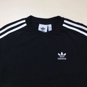 ★ adidas Originals ◆ 3ストライプ 長袖 Tシャツ 黒 XSサイズ カットソー アディダス オリジナルス ◆W5 D6DるN-03