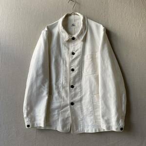 定価4万円 OUTIL モールスキン ワーク ジャケット / 2 コットン アイボリー VESTE ARBOIS ECRU ユーロ O4-01049-1544 sale