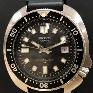 ◇ボーナスはこれで決まり！希少！ 稼働品 SEIKO セイコー 6105-8110 セカンド ダイバー デイト 自動巻き メンズ 動作確認済み【G468AY】