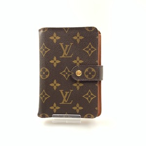 〇〇 LOUIS VUITTON ルイヴィトン モノグラム ポルト パピエ ジップ 二つ折り財布 M61207 ブラウン 傷や汚れあり