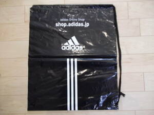 未使用即決 adidasアディダス ノベルティ 大き目ビニールバッグ 3枚組 難有 59.5×50×12.5cm 