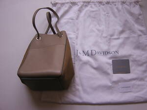 J&M DAVIDSON デヴィッドソン 2×4 ツーバイフォー バケット バッグ 定価￥130,900円 レザー ベージュ　2021年9月購入しお出かけに使用 