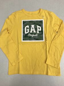 ■ＧＡＰ■新品■120■ギャップ■黄色・迷彩■ロゴＴシャツ■ロンT■かっこいいデザイン■迷彩■21■1-1