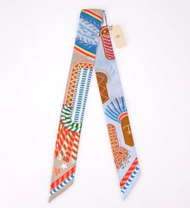 エルメス スカーフ ツイリー 式典肩章 ブルー・シエル / レッド / イエロー サイズ5cmx86cm HERMES TWILLY H063983S 11 送料無料 新品/4