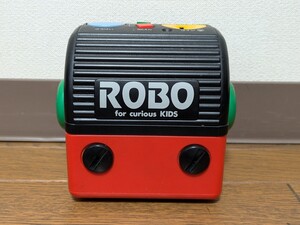 SANYO おりこうバンク ROBO 音声貯金箱 昭和レトロ POPカラー