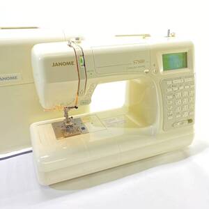 1円～ 4T21511224 JANOME ジャノメ コンピューターミシン S7800 ハンドクラフト MODEL 844型 通電のみ確認 現状品