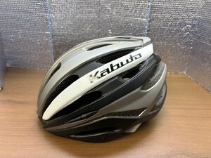 1★480 中古 サイクルヘルメット《OGK kabuto》REZZA-2 / M-L / マットシルバー [店頭引取OK!!札幌市]