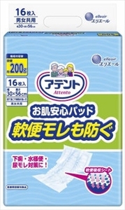 まとめ得 アテント安心パッド軟便１６枚 大王製紙 大人用オムツ x [3個] /h