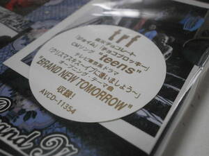 LIMITED EDITION 初回限定盤 trf BRAND NEW TOMORROW DJ KOO SAM ETSU YU-KI CHIHARU 小室哲哉 TMN TM NETWORK avex Happening Here teens