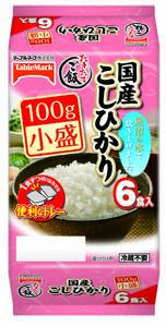 テーブルマーク　たきたてご飯　国産こしひかり小盛　6食パック　100g×6　10袋セット　計60食　送料無料