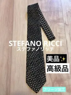 美品✨ STEFANO RICCI ステファノリッチ ネクタイ プリーツ加工