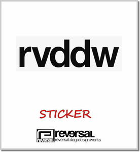 リバーサル reversal rvddw CUTTING STEECA(STICKER) rvbs048-BLACK ステッカー シール カッティング