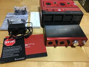 Focusrite clarett 2 pre Thunderbolt 