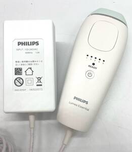 K3857◆ 【美品】PHILIPS フィリップス Lumea ルメア BRI862/70 エッセンシャル 光美容器 交流式 ライトグリーン 脱毛 動作確認済