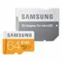 【SAMSUNG】『Samsung microSDXCカード 64GB EVO Class10 UHS-I対応 MB-MP64DA/FFP (アダプタ付) 日本サムスン正規品』マイクロSDカード