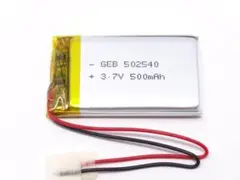 リチウムポリマー電池 3.7V 500mAh GEB 502540 新品