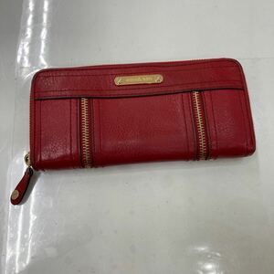 イ)MICHAEL KORS マイケルコース　長財布 財布 ラウンドファスナー レッド　