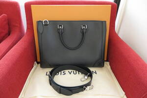 【未使用品】LOUIS VUITTON/ルイヴィトン/タイガ/スリム/ブリーフケース/ビジネスバッグ/M30810/黒/2WAY/ストラップ付き