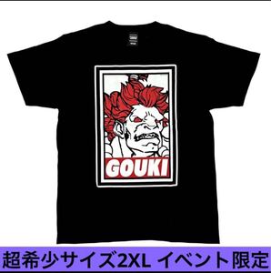 送料無料 超希少サイズ 2XL ポップアップ限定品 ストリートファイター ZERO 豪鬼 ゴウキ Tシャツ CAPCOM カプコン