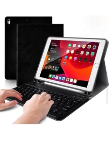 【新品】iPad 10.5 キーボードカバー Bluetoothキーボード＆保護ケース脱着式 スマートスリープ スタンド機能付き 超軽量　no.1225
