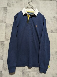 POLO RALPH LAUREN　ポロラルフローレン　ラグビーシャツ　L　長袖ラガーシャツ マルチポニー　OSAGARI