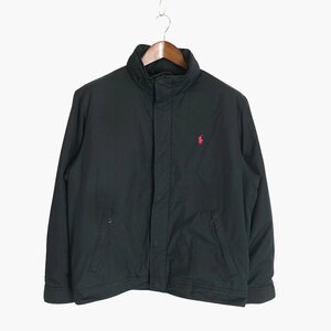 90年代 Polo by Ralph Lauren ポロ ラルフローレン 中綿 スイングトップ カジュアル ブラック (メンズ L) P1875