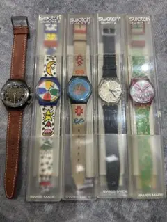 SWATCH Quartz 5個 Vintage Rare