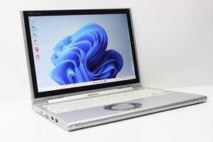 1円スタート ノートパソコン 2in1PC Windows11 WPS office搭載 Panasonic レッツノート CF-XZ6 SSD256GB メモリ8GB 第7世代 Core i5