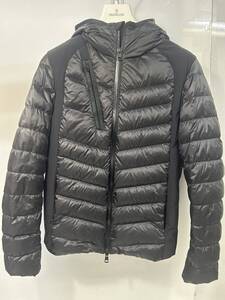 HM033-250123-126【中古】MONCLER モンクレール 20AW DEFFEYES ナイロン切り替え ダウンジャケット ブラック F10911A53400 C0463 サイズ1