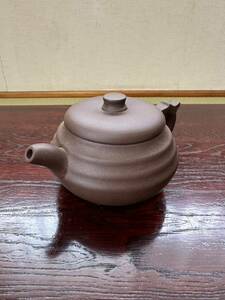 初出し品　朱泥 急須 煎茶道具 茶道具 ★広島発送★(岡山発送品同梱不可)