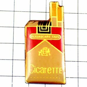 ピンバッジ・タバコ紙パック入り煙草 MARLBORO CICARETTE CIGARETTE◆フランス限定ピンズ◆レアなヴィンテージものピンバッチ