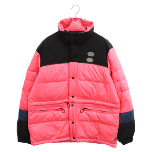 OFF-WHITE オフホワイト 19SS Puffer All Over Down Jacket パッファ オールオーバー ナイロンダウンジャケット ピンク OMED013R19C02021