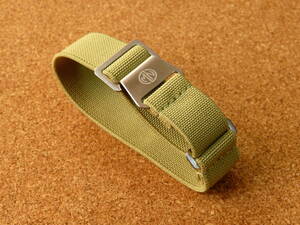 MARINE-NATIONALE／MN-STRAPS！LIGHT-GREEN 20MM／MNストラップ！※ネコポス発送で送料無料！ 