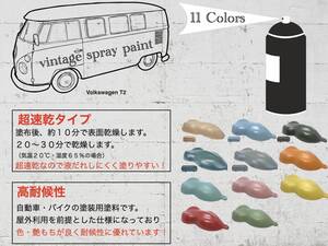 ビンテージ レトロ ミリタリー 艶消し スプレー塗料 [NOS Paint] [11色] 徳用5本set 車/バイク塗装 DIY塗装 シャビーシック くすみカラー