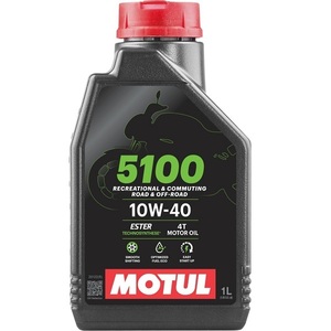 112796 MOTUL 【新商品】 5100 4T MA2 10W40 バイク用化学合成オイル 1L モチュール 104176