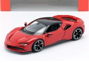 1/24 フェラーリー ストラダーレ 赤 黒 レッド ブラック Ferrari SF90 Stradale red black 1:24 Bburago 梱包サイズ80