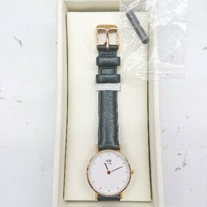 ◇ Daniel Wellington ダニエルウェリントン シンプル カジュアル ラインストーン 腕時計 ブラック レディース E