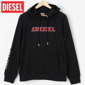 M/新品 DIESEL ディーゼル プルオーバー パーカー スウェット SGIRKHOODK10 メンズ レディース ブランド 黒