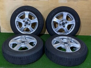 175/65R14 KUMHO【3本2020年　1本2021年】(社外アルミホイール) 14X5,5J ET38 4H/100 4本セット！バリ溝！