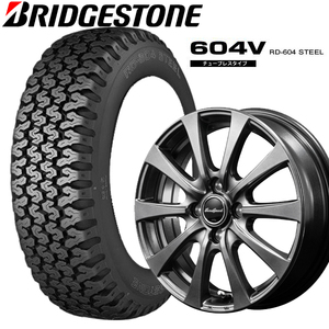 n_ブリヂストン RD604 145/80R12 80/78N 145R12 6P同等品+ユーロスピード G10 4本セット