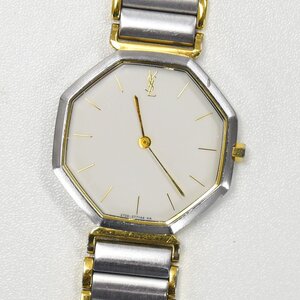 1円 可動品 腕時計 イヴサンローラン YVES SAINT LAURENT 2720-272269 クォーツ メンズ ホワイト 同梱不可