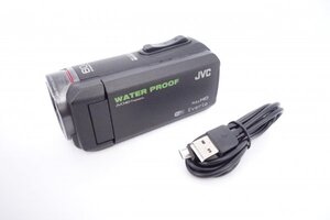 【美品】JVC ケンウッド JVC KENWOOD ビデオカメラ EVERIO ブラック GZ-RX500-B 【D12014A】